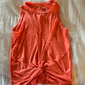 Athleta Girl twist front sleeveless top, coral size L (12)